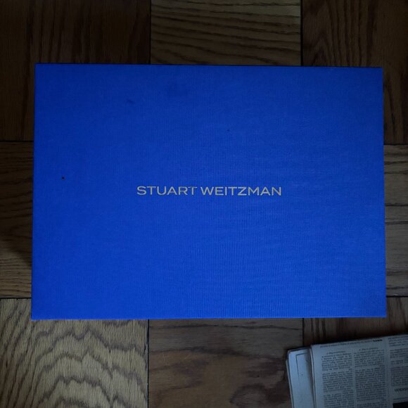 NIB Stuart Weitzman Vinnie Bootie 50 in Black Stretch Suede (W 8.5) - Picture 2 of 4